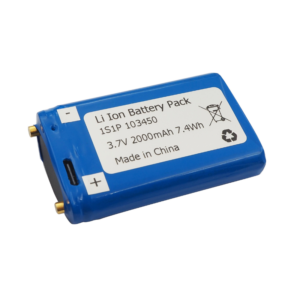 3.7V 2000mAh rechargeable battery