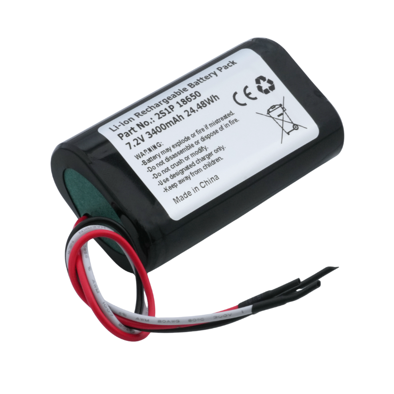 2S1P 18650 3400mAh