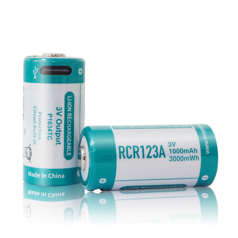 Keeppower P1634TC Type-C USB RCR123A 16340 3Vバッテリー